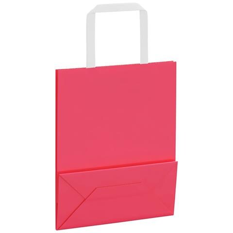 Sacchetti di Carta 50 pz con Manici Rosa 18x8x22 cm - Foto 9