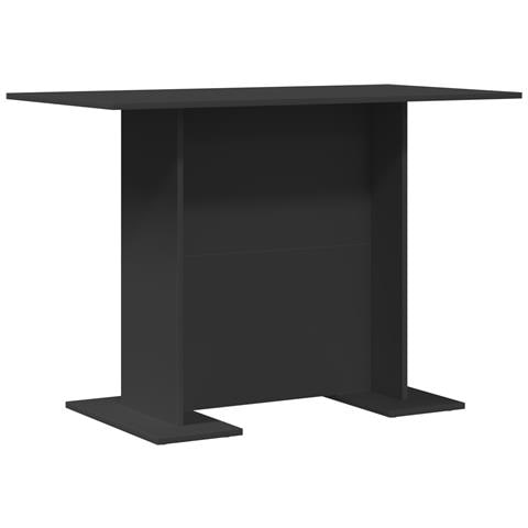 Tavolo da pranzo Nero 100x60x75 cm in legno ingegnerizzato - Foto 1