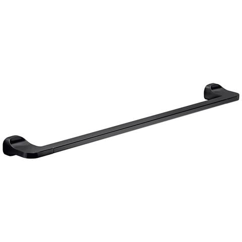 Portasalviette 60 Cm Da Muro In Acciaio Inox E Cromall St21-60 Serie Stelvio Nero Opaco - Foto 1