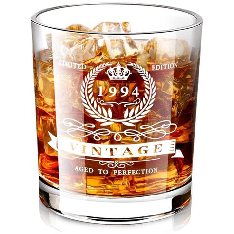 Bicchiere Da Whisky Per Il 31° Compleanno In Scatola Di Legno 340 Ml - Foto 1