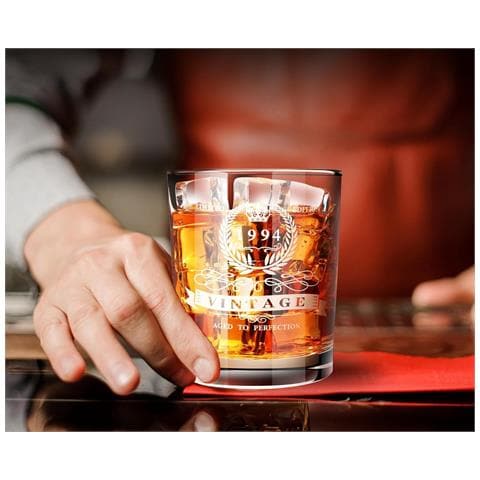 Bicchiere Da Whisky Per Il 31° Compleanno In Scatola Di Legno 340 Ml - Foto 4