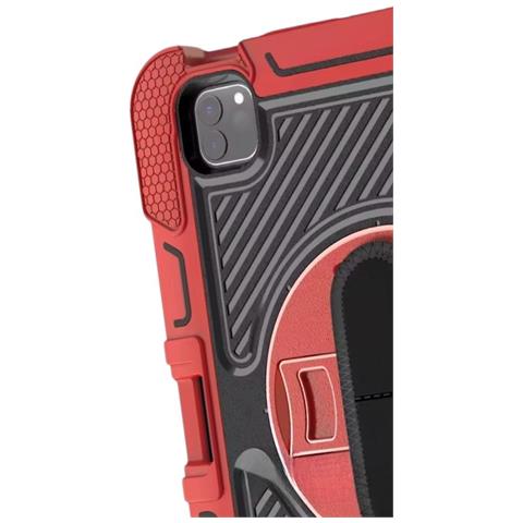 Custodia Per Ipad Pro 3/2/1 11"" Con Supporto E Tracolla Rossa - Foto 4