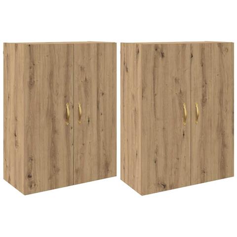 Armadi da Muro 2 pcs rovere artigianale 69.5 x 34 x 90 cm - Foto 1