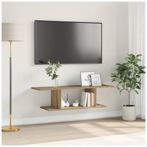 Mobile TV da Muro rovere artigianale 102 x 35 x 35 cm - Foto 2