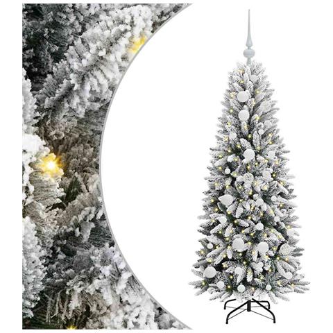 Albero di Natale artificiale con 150 LED Bianco 120 cm - Foto 1