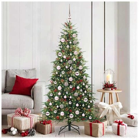 Albero di Natale Artificiale con Rami Pieghevoli Verde 180 cm - Foto 2