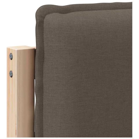 Testiera imbottita con testiera Grigio Naturale e Chiaro 140 cm - Foto 9