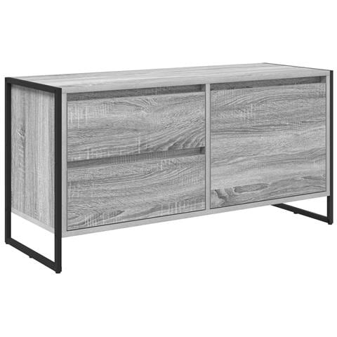 Mobile TV Grigio Sonoma 100 x 36 x 49.5 cm Legno multistrato - Foto 1
