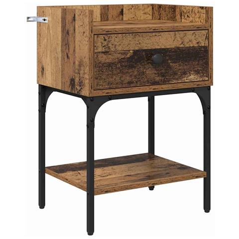 Comodino Legno vecchio 40 x 29 x 60 cm Legno multistrato - Foto 1