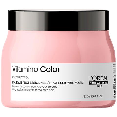 L'oreal Professionnel, Serie Expert Vitamino Color, Resveratrolo, Maschera Crema Trattamento Capelli, Per La Protezione Del Colore, 500 Ml - Foto 1