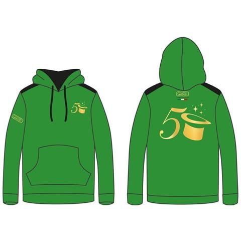 Felpa Garzata Unisex 50 Verde Taglia L - Foto 1