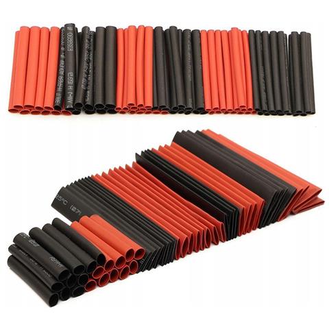 Set Di Tubetti Termorestringenti 127 Pezzi - Poliolefina, 2 Colori, 7 Dimensioni | Isolamento E Protezione Cavi Elettrici - Foto 1