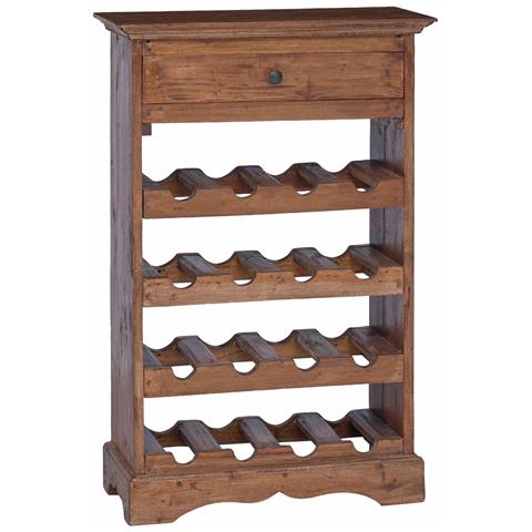 Portabottiglie Legno di Mogano Massello - Foto 1