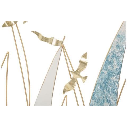 Decorazione In Metallo 3d Barche 3-multicolore-metallo-78,7x3,8x97,8 Cm - Foto 2