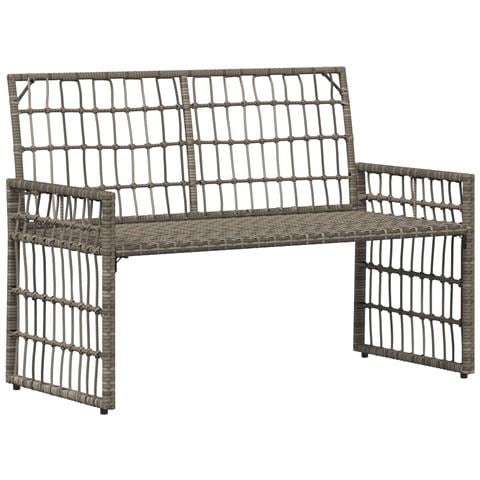 Set di Mobili da Esterno 4 pcs Nero e Grigio scuro - Foto 9