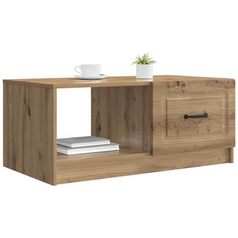 Tavolino da salotto Rovere Artigianale 90 x 50 x 37 cm - Foto 2