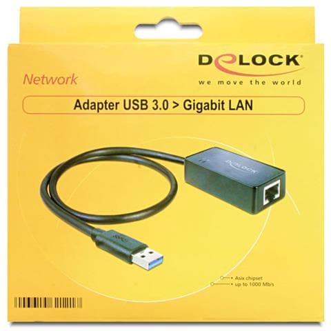 62121, USB3.0-A, RJ45, Maschio / femmina, Nero, Windows XP / XP-64 / Vista / Vista-64/7/7-64, Mac Lion 10.7, 10, 100, 1000 Mbit / s - Foto 4