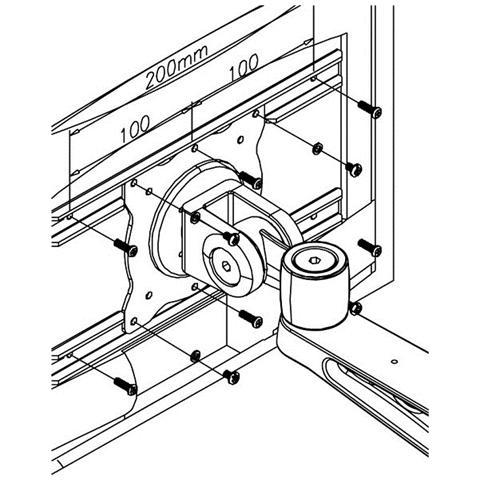 Piastra di Conversione FPMA-VESA120 VESA - Foto 2