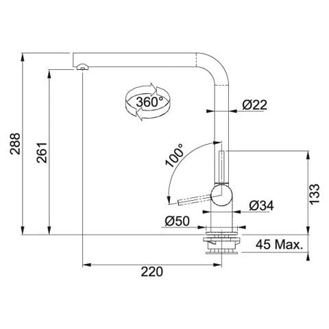 Miscelatore Neptune Style Window Monocomando NEPTSWIND Colore Cromato - Foto 2