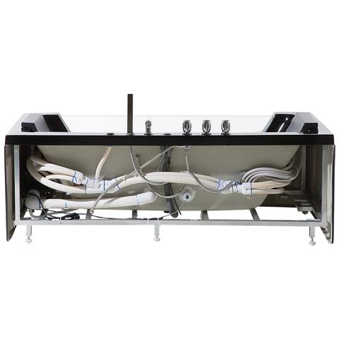 Vasca Da Bagno Rettangolare In Acrilico Nero Con Idromassaggio Samana - Foto 35