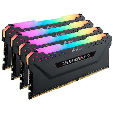 Memoria Dimm Vengeance RGB Pro 32 GB (4x8 GB) DDR4 3200 MHz CL16 Colore Nero - Foto 3