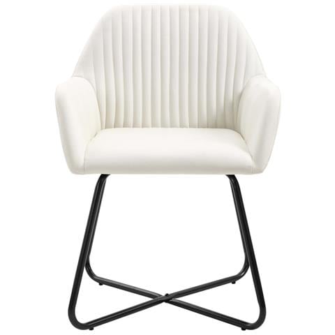 Sedie Da Pranzo 2 Pz Crema In Tessuto - Foto 8