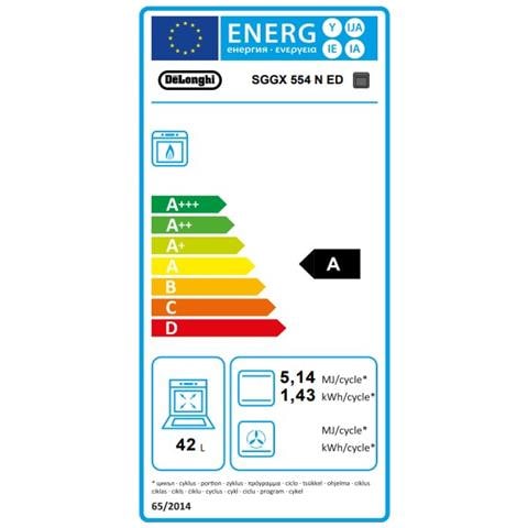 Cucina a Gas SGGX554NED con Forno Elettrico Dimensione 50 x 50 cm Colore Inox Serie Smart - Foto 3