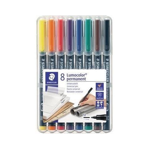 Lumocolor Folienstifte-set Farbsortiert Permanent 8 St. (317 Wp8) - Foto 2