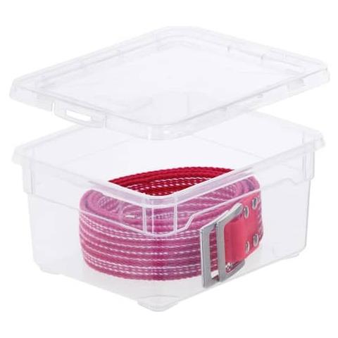 Contenitore Portaoggetti Clear Box Impilabile 19x16x9 Cm. Trasparente F707800 - Foto 1