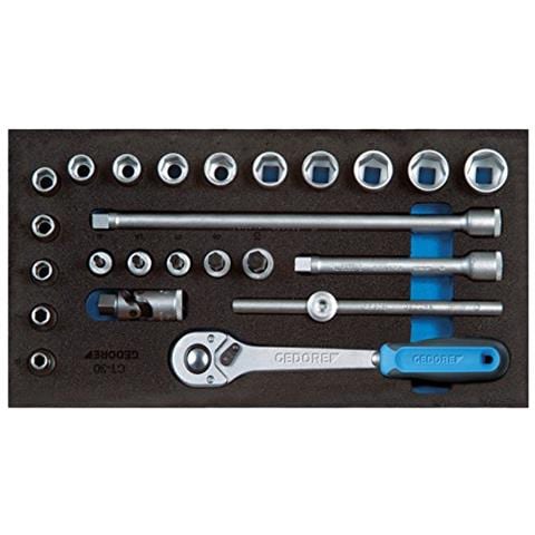 Set Di Chiavi A Bussola 3/8 Nel Modulo Ct1 / 3, 1500 Ct1-30 - Foto 1