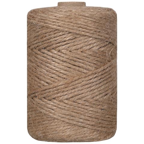 328 Piedi | 100 M Spago Iuta Agricolo Grosso Rotolo | Spessore 2-3 Mm | Corda Juta Forte Marrone Naturale | Perfetta Per Tiragraffi, Decorazione, Floristica, Artistico, Imballaggio - Foto 2