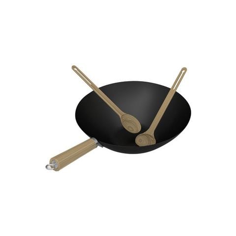 Wok 1 Manico in Legno 10 cm - Foto 4