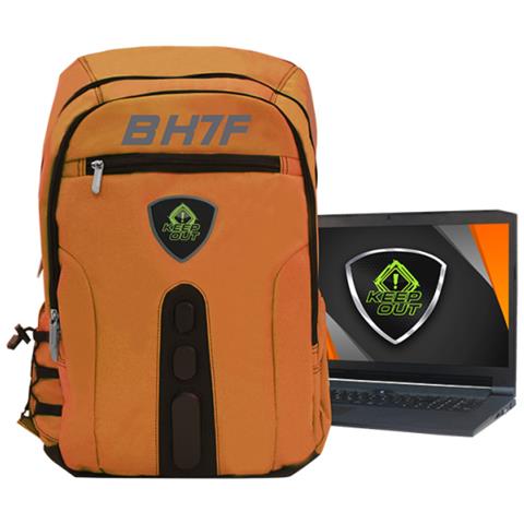 BK7F Ecopelle Nero, Arancione zaino - Foto 2