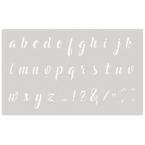 Stencil 12 X 20 Cm - Alfabeto Minuscolo N ° 2 - Foto 1