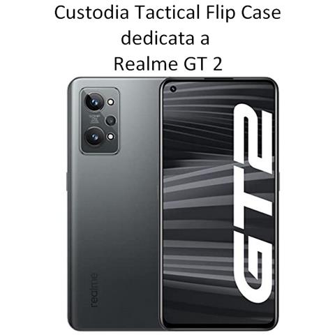 Custodia Originale Field Notes Pro Flip Case Per Realme Gt2 Black - Foto 2