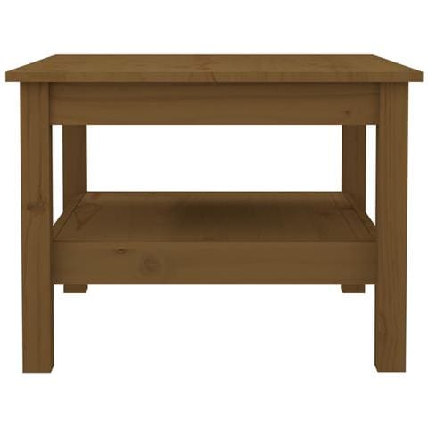 Tavolino Da Salotto Miele 55x55x40 Cm Legno Massello Di Pino - Foto 2