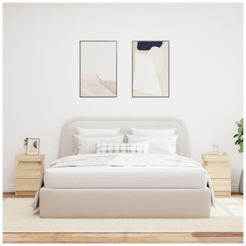 Comodini Con Luci Led 2pz Rovere Sonoma 35x39x55 Cm - Foto 3