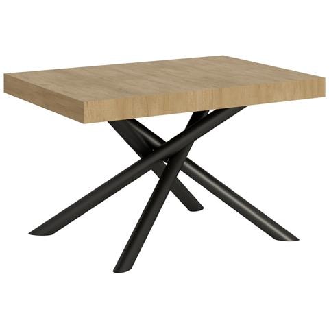 Tavolo Allungabile 90x130/234 Cm Famas Telaio Antracite - Quercia Natura - Foto 6