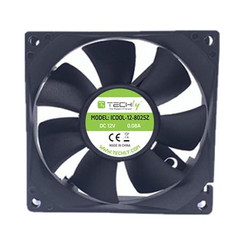 Dissipatore d'Aria per Pc ICOOL-12-8025Z con 2000 Giri /min Colore Nero - Foto 2