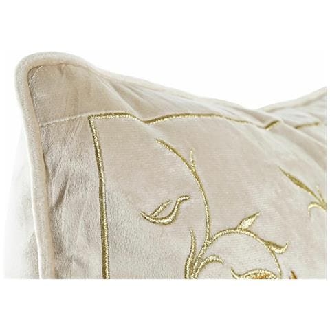 Cuscino Dkd Home Decor Dorato 45 X 10 X 45 Cm Fiori - Foto 4