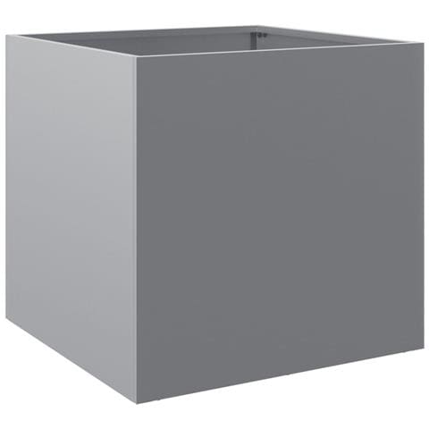 Fioriera Argento 49x47x46 Cm In Acciaio Zincato - Foto 1