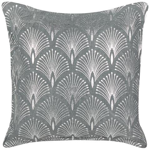 Set Di 2 Cuscini Hoya Cotone 45 X 45 Cm Grigio Trama Geometrica - Foto 2