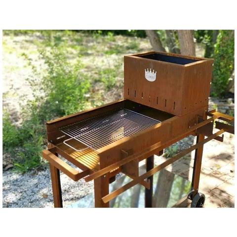 Barbecue A Legna E Carbone In Acciaio Corten El Gaucho Rio - Foto 1