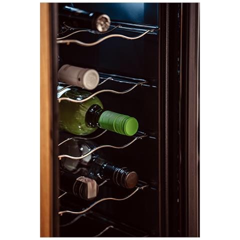 AD 8083 cantina vino Cantinetta termoelettrica Libera installazione Nero 12 bottiglia /bottiglie - Foto 13