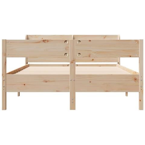 Letto Senza Materasso 120x190 Cm In Legno Massello Di Pino - Foto 2