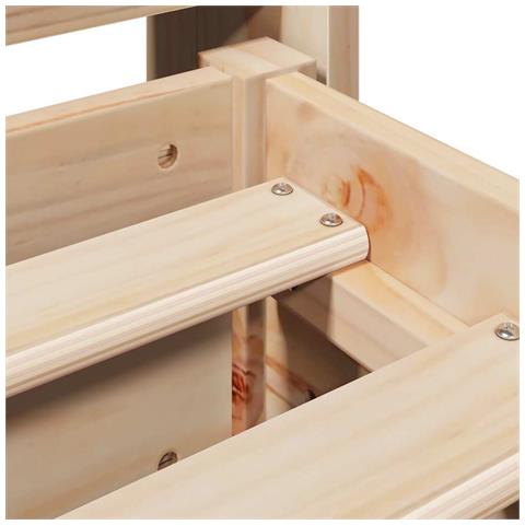 Letto Senza Materasso 120x190 Cm In Legno Massello Di Pino - Foto 10