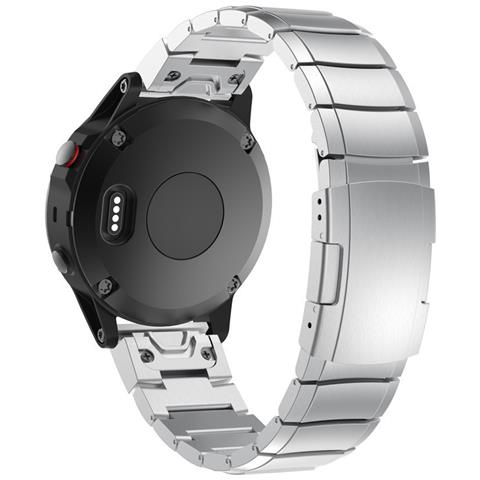 Cinturino In Titanio A Sgancio Rapido Per Garmin Fenix 7x 6x Pro 5x Plus Silver 22 Mm - Foto 1