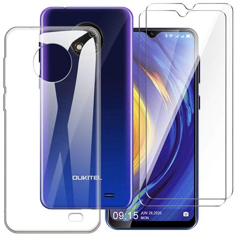 Kit Di Protezione Ljsm Per Oukitel C19 - Custodia Trasparente E Vetro Temperato - Foto 1