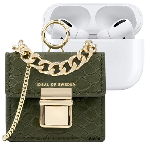 Mini Borsa Per Airpods Di Qualsiasi Generazione Modello Cleo Con Tracolla Regolabile, Verde - Foto 1