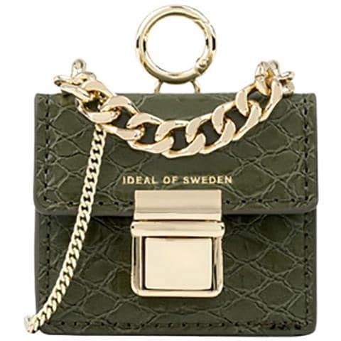 Mini Borsa Per Airpods Di Qualsiasi Generazione Modello Cleo Con Tracolla Regolabile, Verde - Foto 2